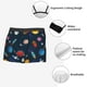 thumbnail image 3 of Fotbe Space Cartoon Calzoncillos Tipo Boxer con Bolsa de Soporte Total para Hombre, X-Temp Fresco, Transpirable y de Secado Rápido-X-Large, 3 of 5