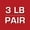 Red - 1.5lb, variant on ProsourceFit Ankle Weights Set of 2 with Adjustable Comfort Fit