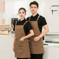 thumbnail image 2 of Shoreew Waterproof Kitchen Apron with Pockets for Men Women Cleaning Pinafore Waist Tie Shop Work Uniform BBQ Gift, 2 of 6