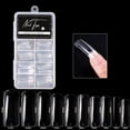 thumbnail image 3 of 100Pcs/Box False Nails Seamless Reusable Transparent Fake Fashion Nail Covers for Female, 3 of 8