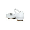 thumbnail image 3 of Little/Girls Round Toe Rhineston Accents Ankle Strap Kiddie Heel 18525, 3 of 5