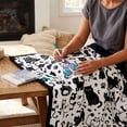 thumbnail image 6 of DIY Doodle Coloring Blanket for Adults, Soft Polyester Flannel Throw with 5ml Markers and Paintbrushes, Interactive Stress Relief Art Kit, Customizable Decorative Blanket for Home Sofa Bed Gift, 6 of 7