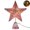 Pink, variant on 15x20CM Lighted Glitter Star Christmas Tree Topper, Woven Hollow 3D Star Tree Top Ornament with Warm LED Lights, Multi Color Glitter Xmas Tree Decoration for Holiday Home Decor