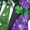 thumbnail image 7 of LEKWK Boys St. Patrick's Day Shirt Faux Leprechaun Vest Graphic Short Sleeve Button Down Top Novelty Irish Costume, 7 of 7