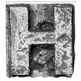 thumbnail image 3 of Ambesonne Letter H Shower Curtain, Victorian Gothic Retro, 69"Wx84"L, Black Grey, 3 of 3