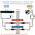 thumbnail image 3 of Flat power line,F Under Doors Female F Under Input/output Adapter Cable Adapter Cable Line F Male Cable Female F Doors Windows F Flat Power Simbae Under No Windows Line Funien Slim Qisuo, 3 of 6