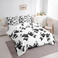 thumbnail image 3 of Feelyou Fashion Black Bowknot Bedding Comforter Set 7pcs, Princess King Bedding Sets, 3 of 8