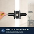thumbnail image 5 of Stylware Maven Passage Lever Door Lock Screws Included | Reversible Heavy Duty Steel 5 in Matte Black (1 Pack), 5 of 8