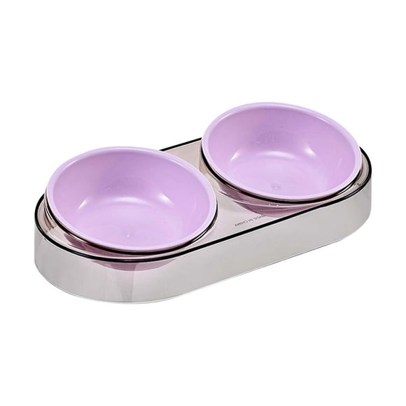 Pet Supplies Bowl System for | Transparent Double Feeders with Water and Food Bowls | Food Grade Material Prime Design for Cats and Dogs