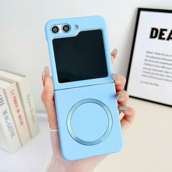 Allytechgroup Slim Case for Samsung Galaxy Z Flip 7, [Compatible with Magsafe] Anti-Scratch Stylish Bumper Shockproof Protective Lightweight Phone Case for Women Men, Blue