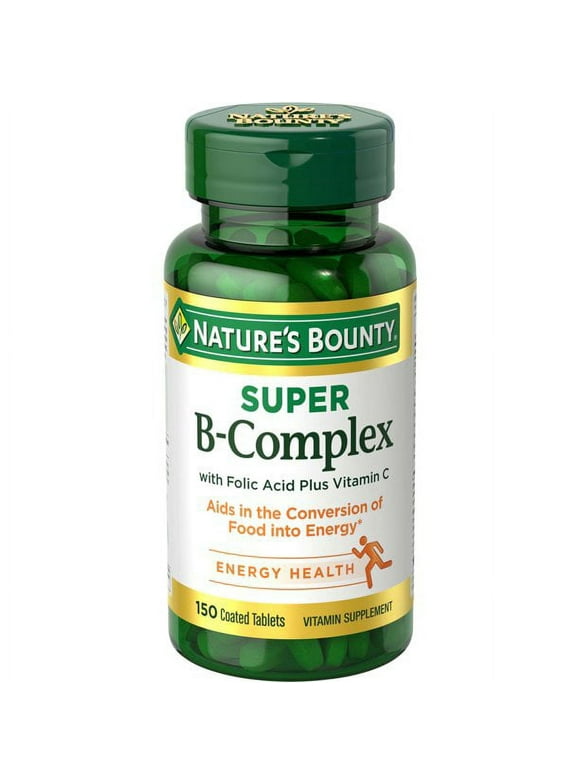 Nature's Bounty B-Complex with Folic Acid Plus Vitamin C, Tablets 150 ea