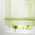 thumbnail image 3 of Cortinas romanas de estilo europeo, cortina de gasa transparente para ventana, panel drapeado Verde-60 × 155cm, 3 of 9