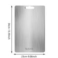thumbnail image 2 of Stainless Steel Chopping Board For Kitchen, Double-sided Cutting Board Thickened Rolling Household Chopping Board Case Plate (34x23cm), 2 of 4