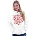 thumbnail image 3 of Never Look Back Positive Motivation Women Plus Size Graphic Pullover Hoodie Brisco Brands 4X, 3 of 4