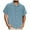 Light Blue, variant on Iugvhana Shirt for Men Casual Solid Color Regular-Fit Short Sleeve Shirts Turndown Collar Button Down Pocket Shirt Tops Coffee M