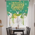 thumbnail image 3 of Happy Easter Balloon Curtains for Living Room/French Door, Rabbits Eggs Spring Daisy Floral Grass Green Tie Up Curtains 63 Inch Length Energy Saving Kitchen Curtains Shades for Windows 42"x63", 3 of 8
