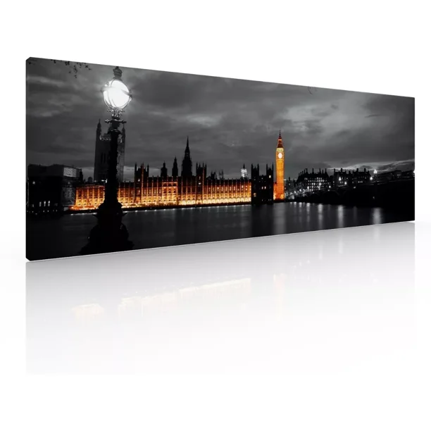 Cuadro Decorativo Panorámico Palacio De Westminster