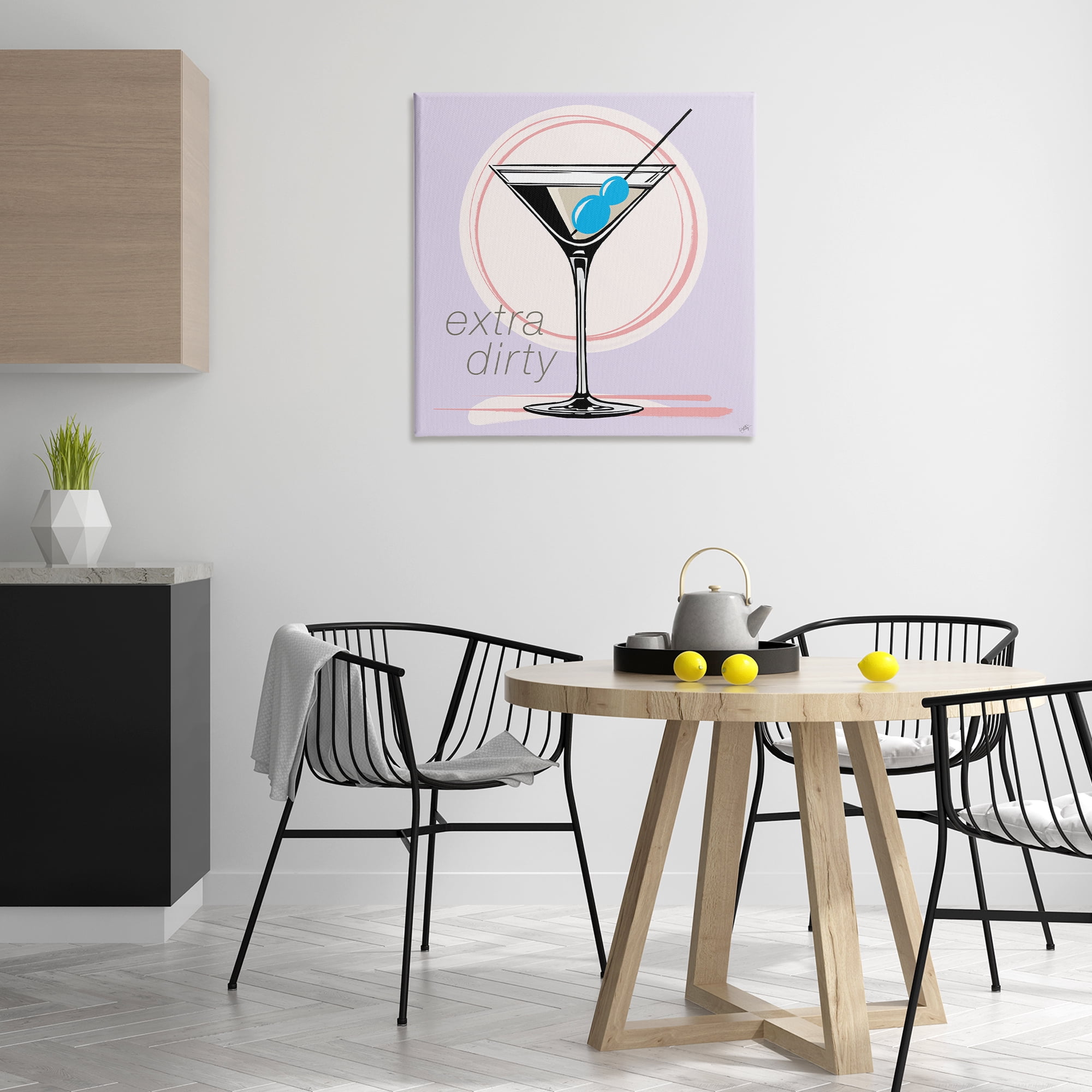 Stupell Industries Extra Dirty Martini Food & Beverage Painting Wrapped Canvas Art Print Wall Art, 30 x 30