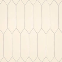 Bedrosians Reine Picket Matte Ceramic Tile 3 x 12, Ivory (6.9 sq. ft./Case)