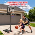thumbnail image 2 of Toremore 29" Portable Basketball Hoop Outdoor, 3-7 FT Height Adjustable Basketball Goal System with Shatterproof Backboard for Kids/Teens in Backyard/Driveway/Indoor, 2 of 9