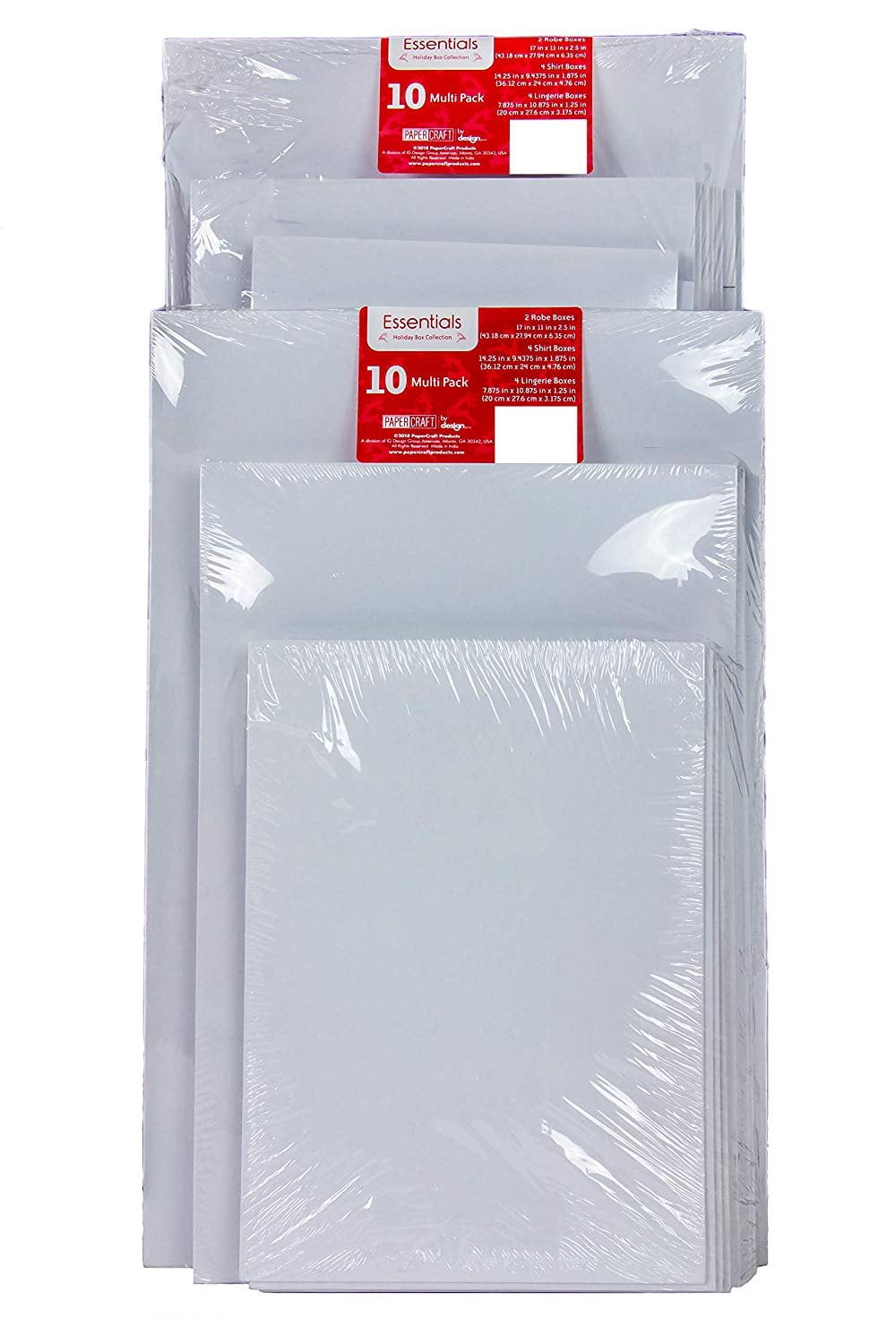 Bundle of 20 Assorted White Gifting Clothes Boxes for Christmas Gift
