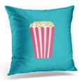 thumbnail image 1 of BSDHOME Red Corn Popcorn Snack Flat Design Yellow Pop Pillows case 18x18 Inches Home Decor Sofa Cushion Cover, 1 of 1