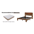 thumbnail image 6 of King Size Bed Frame,Wood Platform Bed with Storage LED Light Headboard and USB, Large Under Bed Storage,Noise Free,No Box Spring Needed,Dark Brown, 6 of 8