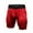 Red, variant on Maxcozy Men's Compression Sport Shorts Quick-dry Elasticity Tight Fitness Short Pants