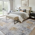thumbnail image 6 of SIXHOME 5'x7' Area Rug Abstract Washable Rugs for Living Room Bedroom Carpet Soft Modern Indoor Rug Taupe Gray, 6 of 8