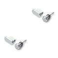 thumbnail image 2 of sweethay Puerto de carga de metal 3.5mm Auricular Jack Reemplazo de tapón antipolvo USB para XS 8 7 7 6 6S Plus Mini Tapón antipolvo plata 2piezas, 2 of 6