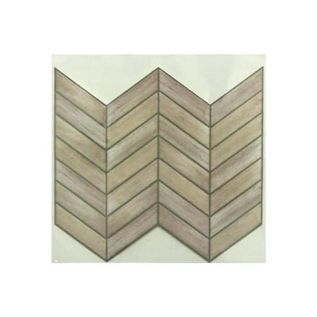 RoomMates Distressed Wood Subway StickTILES Wall Decal