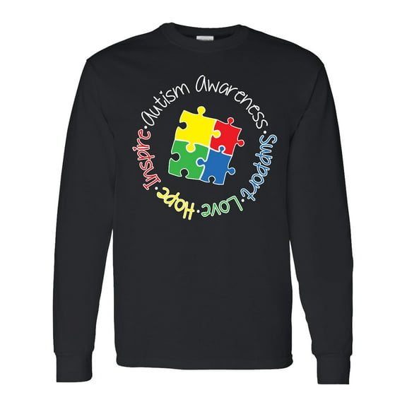 Inktastic Autism Awareness Circle Long Sleeve T-Shirt