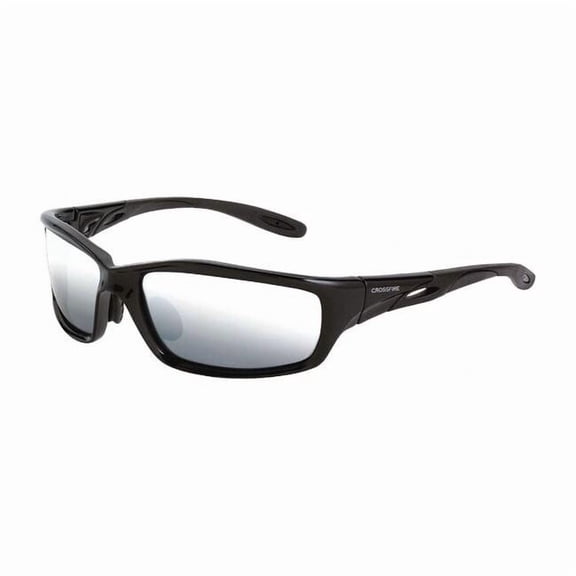 Infinity, Safety Glasses, Anti-Scratch, Gray Mirror Lens, Black Frame, Frameless