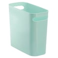 thumbnail image 4 of mDesign Plastic Small 1.5 Gal./5.7 Liter Trash Can, Built-In Handles, Mint Green, 4 of 8
