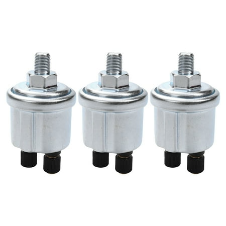 

3X Universal Vdo Oil Pressure Sensor 0 To 10 1/8 Npt Generator Part 10Mm Crew Plug Alarm Pressure Sensor Plug