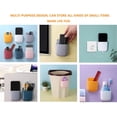 thumbnail image 4 of Remote Holder Wall Mount Remote Organizer Wall Mount Pen Holder for Wall, Adhesive Organizer Media Storage Box, 6-piece Remote Control Phone Pen Organizer, 4 of 7