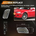 thumbnail image 3 of 2PCS Clear Lens Front Bumper Parking Light Side Marker Light Turn Signal Light Turn Warning Light with White Full LED For 2006 2007 2008 MAZDA MX-5 MIATA, 3 of 7