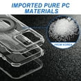 thumbnail image 3 of For iPhone 13 Pro Max Magnetic Ring Circle Bling Chrome 3in1 Hybrid Case - Clear, 3 of 4