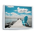 thumbnail image 2 of Designart "Pier of Dreams Turquoise Lakehouse Serenity II" Nautical & Beach Floater Framed Wall Art Print, 2 of 7
