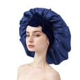 thumbnail image 1 of Decodeary Satin Ribbon Round Hat Versatile Life Helper Comfortable And Breathable Tibetan blue, 1 of 6