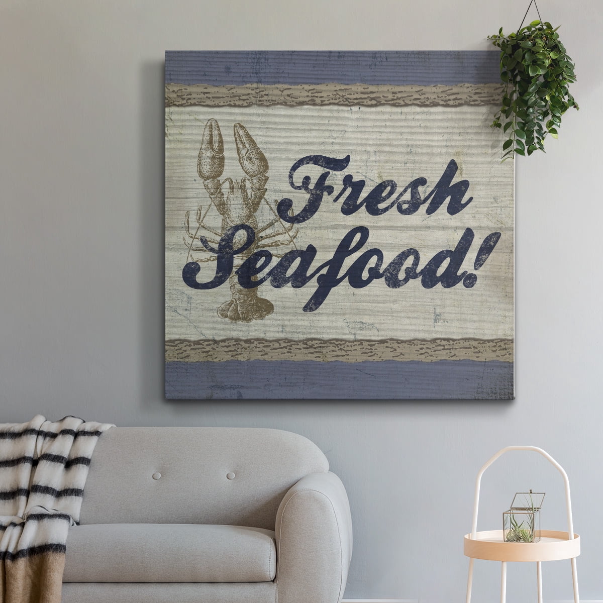 Wexford Home Beach Sign XII-Premium Gallery Wrapped Canvas, 32" x 32" - Ready to Hang