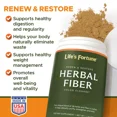 thumbnail image 4 of Life's Fortune All Natural Herbal Fiber Colon Cleanse, Non-GMO, Soy, Gluten-Free, 50 Servings, 4 of 6