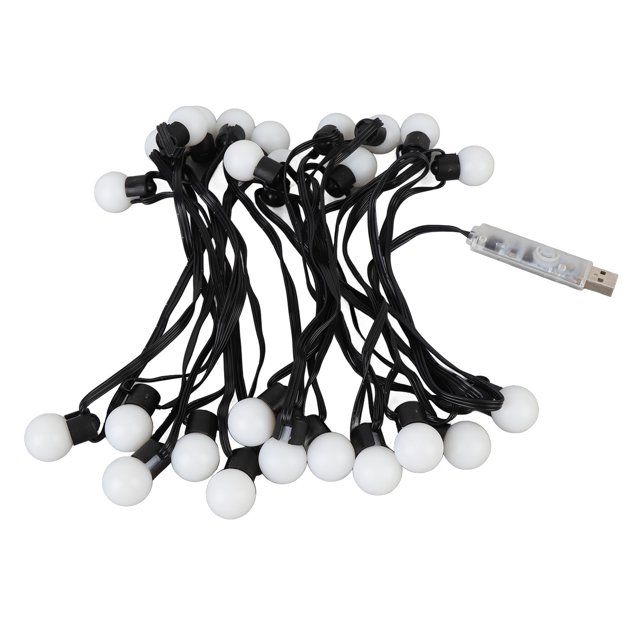 Luz De Cadena Para Exteriores, Lámpara De Cadena De Control De Aplicación DC 5V Alimentada Por USB 25 Bombillas LED Para Jardín De Patio