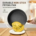 thumbnail image 6 of MF Studio 17 Pieces Cookware & Bakeware Set Granite Nonstick Pots and Pans Set, Black, 6 of 11