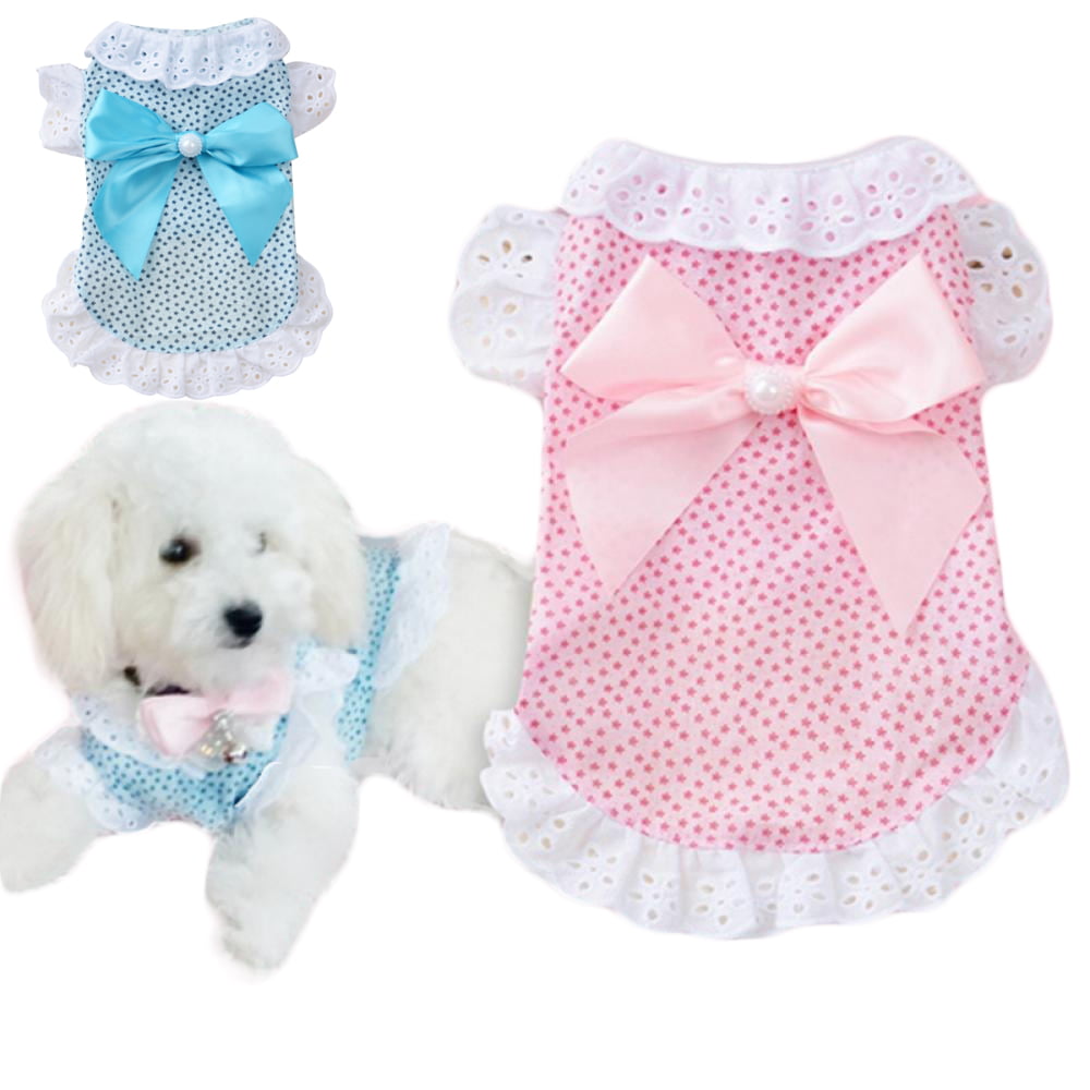 Pet Small Dog Cat Clothes Puppy  Cotton Lace Tutu Skirt Apparel Princess Dress 