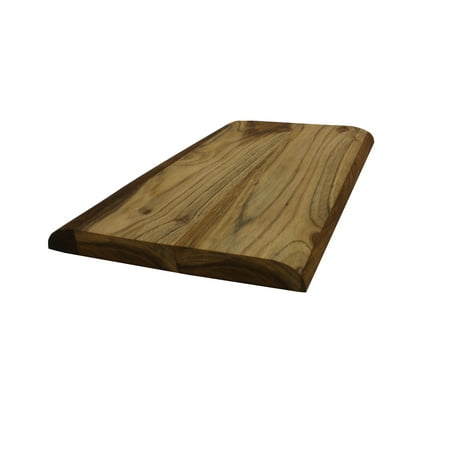 

Mountain Woods Large Brown Hand Crafted Live Edge Teak Cutting Board/Serving Tray | Cheese Board | Chopping board | Charcuterie board | Reversible Butcher Block – 15 x 9 x 1 (Maximum 5 Per Order)