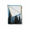 thumbnail image 2 of Yosemite Soft Flannel Fleece Blanket, Bird's Flight Flies over Mountains Yosemite National Park Early Fall Season, Cozy Plush for Indoor and Outdoor Use, 60" x 80", Orange Blue Green, by Ambesonne, 2 of 6