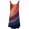thumbnail image 4 of Galaxy Star Outer Space Womens Summer Dresses Casual Sleeveless Tshirt Sundresses Vacation Beach Cover Up Dress, 4 of 8
