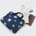 thumbnail image 5 of 16" Laptop Briefcase for Work Travel Laptop Shoulder Bag Carrying Handbag Laptop Case Cats in Space Suits, 5 of 8
