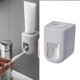 thumbnail image 5 of de montado en pared, dispositivo automático sin perforaciones a prueba de polvo, suministros de baño manos , Gris Sunnimix Dispensador de pasta de dientes, 5 of 8